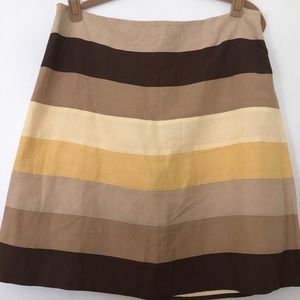Ann Taylor Loft Linen Blend Skirt Sz 16